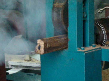 Make Sawdust Briquettes
