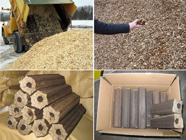 materials of wood briquette machine