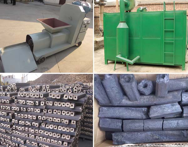 Carbonizing furnace and briquette machine