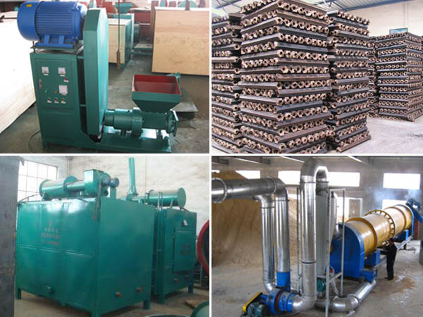 production process of briquette machine