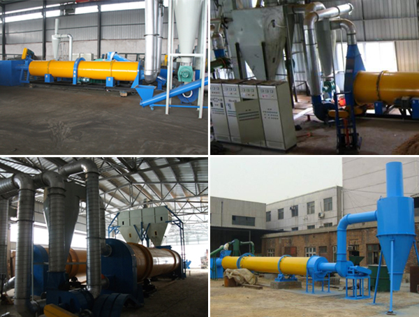 rotary drum dryer in briquette production