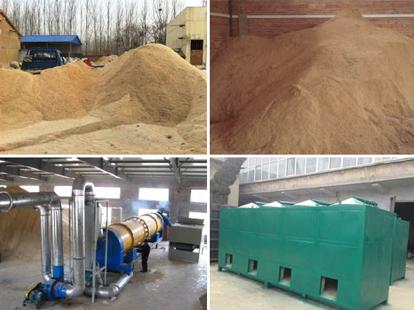 raw material storage of briquette machine