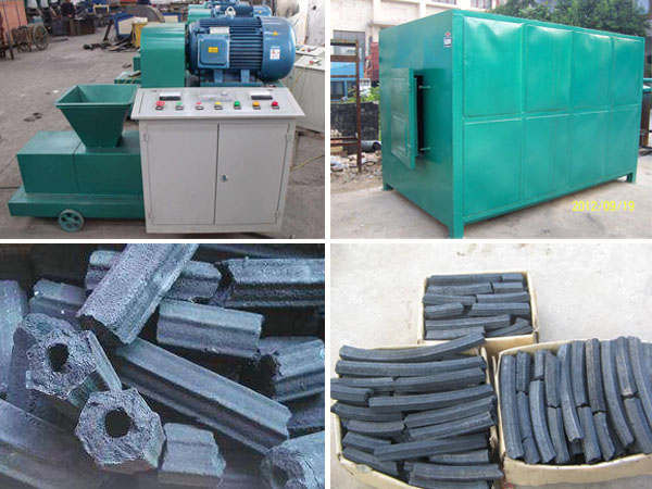 briquette machine and carbonizing furnace