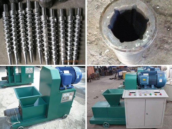 propeller and forming sleeve of briquette machine