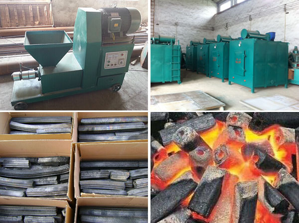 briquette machine and charcoal