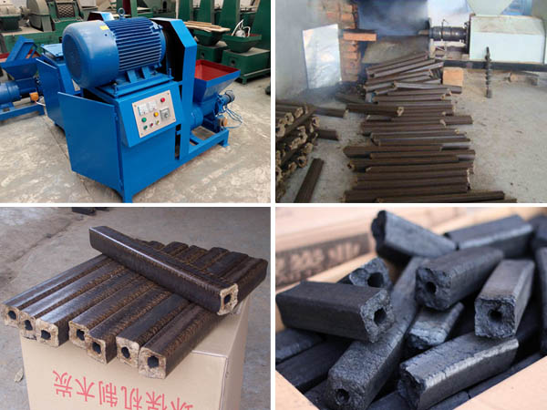 charcoal and sawdust briquette machine