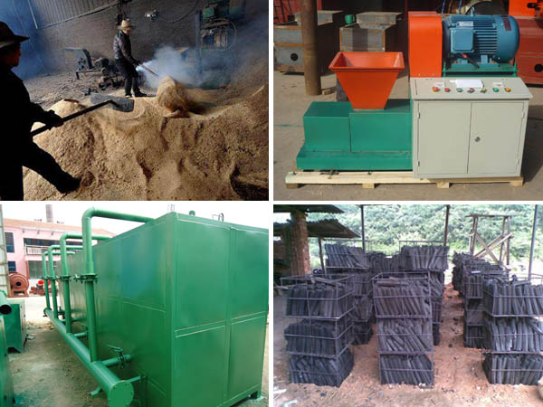 sawdust briquette machine production