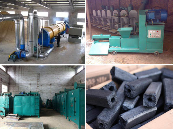 briquette machine and charcoal