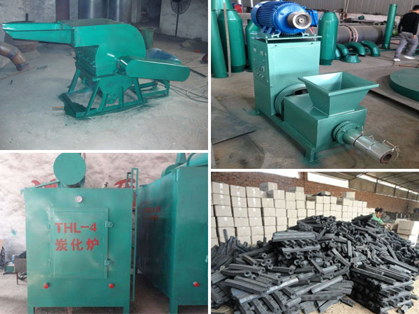 briquette machine and charcoal