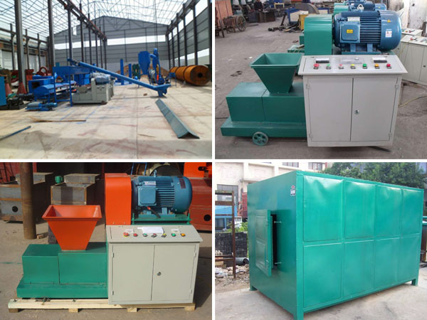 briquette machine and carbonizing furnace