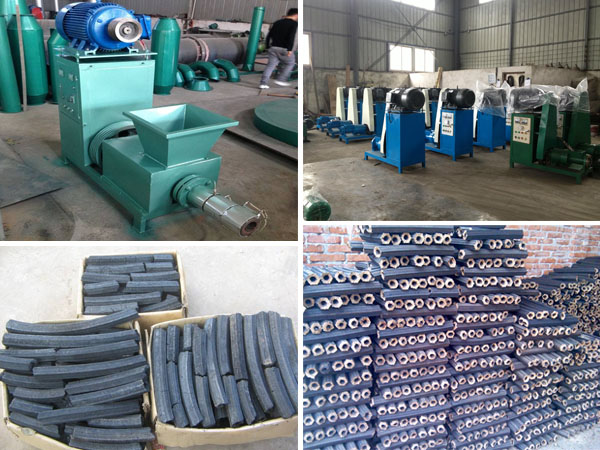 briquette machine and charcoal