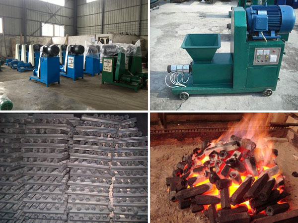 briquette machine and charcoal