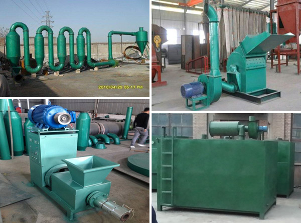 sawdust briquette machine production line