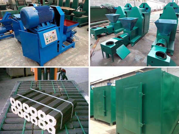 briquette machine and carbonizing furnace