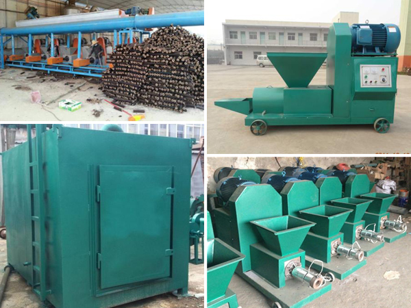 briquette machine and carbonizing furnace