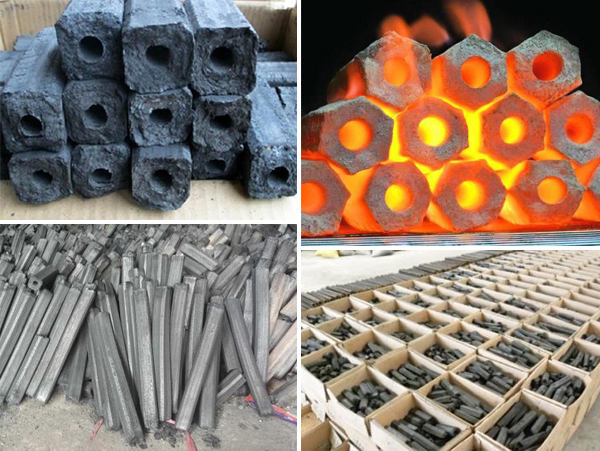 charcoal by wood briquette machine