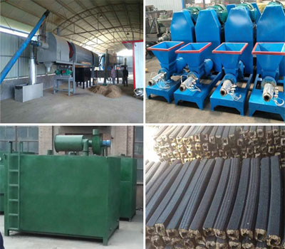 Preservative treatment of charcoal produced by briquette machine production line