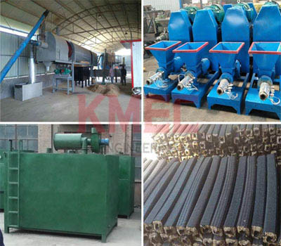 Biomass briquette machine